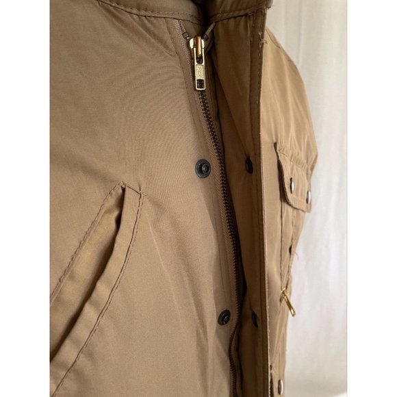 River Oaks Men's Jacket Rain Coat Brown Long Sleeves Full Zip Pocket Size XL - Picture 6 of 12